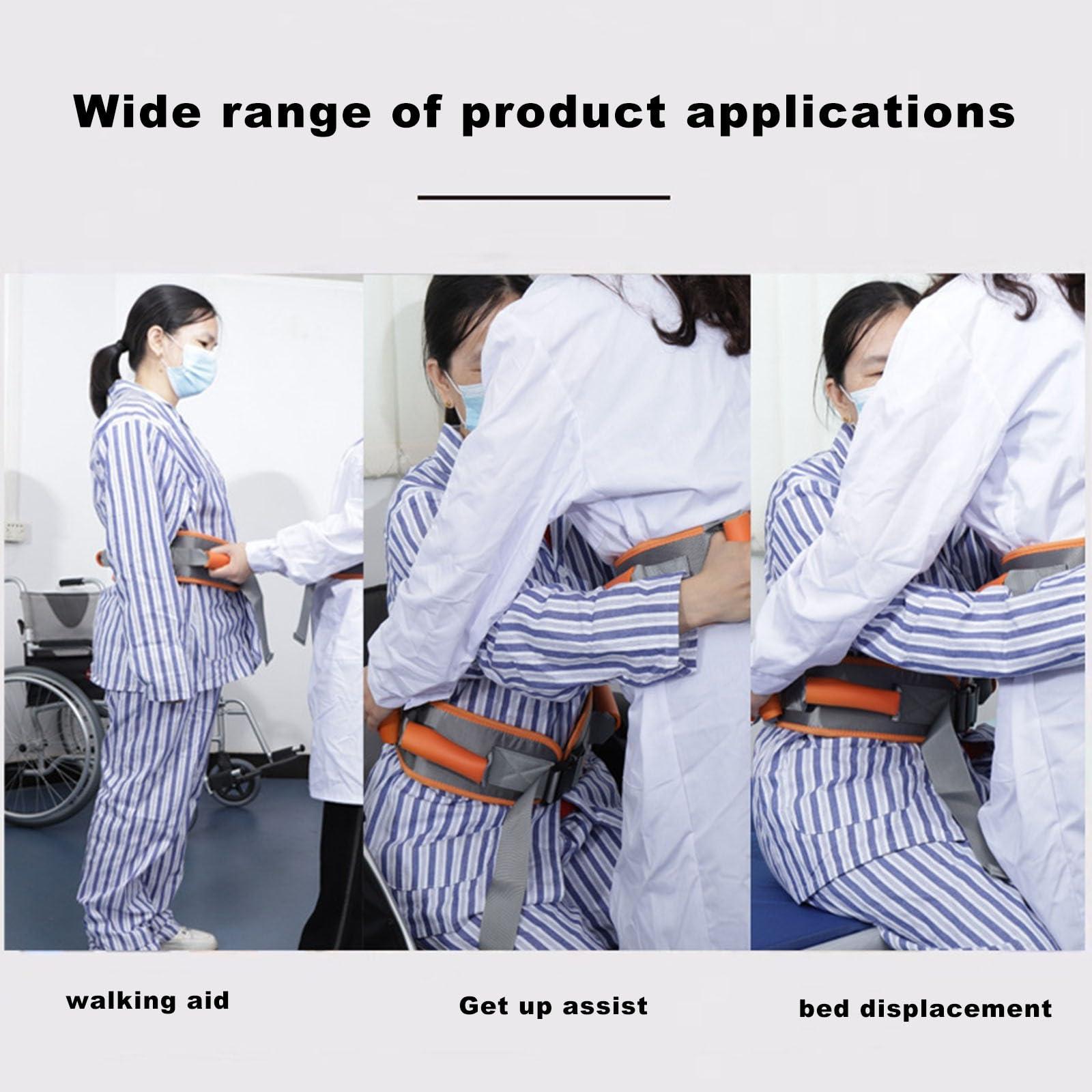NICHOY Transfer Belt with Leg Loops Medical Nursing Safety Gait Assist Device Sling for Seniors Physical Therapy Gait Belt Breathable Mesh Cloth A L L