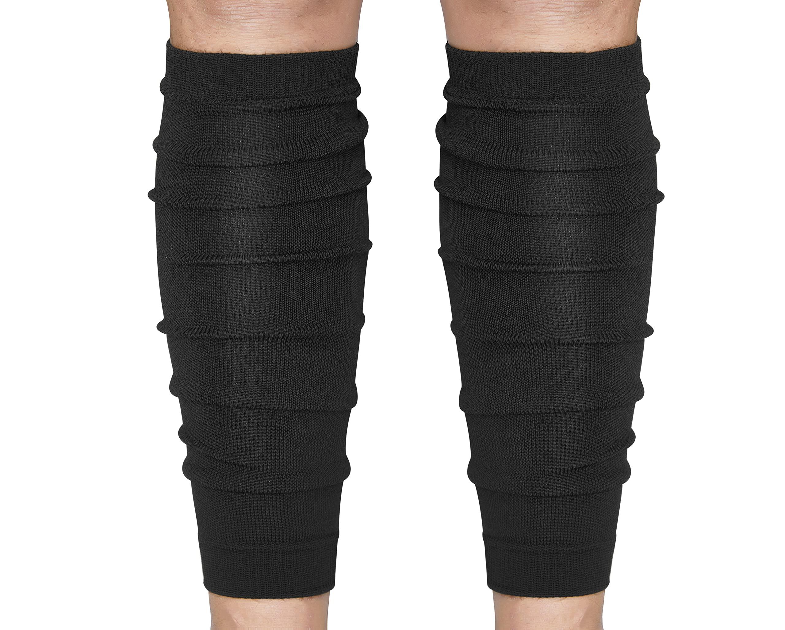HGRTYXS HGRTYXS Football Leg Sleeves Men& Youth, Calf Compression Sleeve for Men Women, Football Socks Sport Running Football Accessories for Adult Athletes, Black