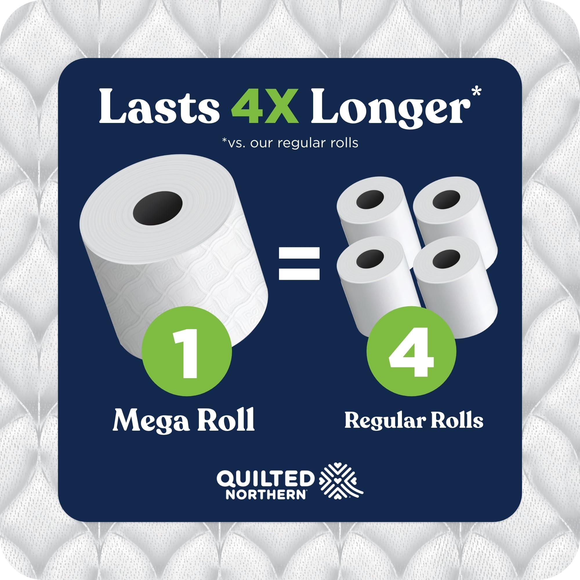 Quilted Northern Quilted Northern Ultra Soft & Strong Toilet Paper, 18 Mega Rolls = 72 Regular Rolls, 5X Stronger*, Premium Soft Toilet Tissue with Recyclable Paper Packaging