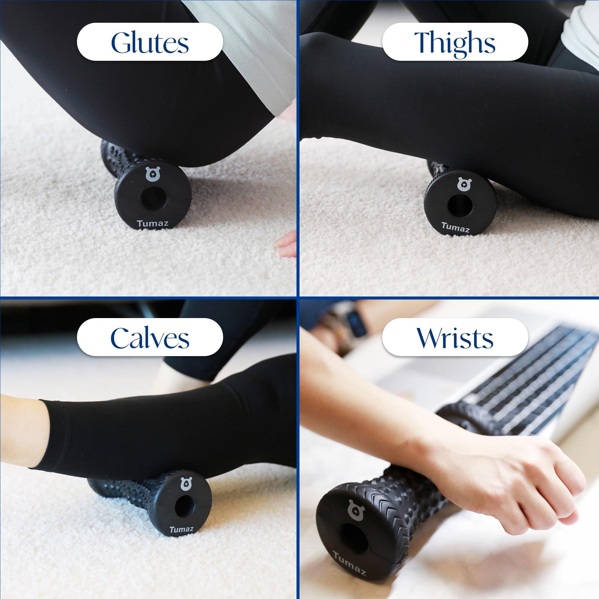 Tumaz Tumaz Foot Roller, Foot Roller Massager Plantar Fasciitis Ergonomic Foot Roller Massager for Arch Pain, Trigger Points & Deep Tissue, Portable - Reflexology Tool, Plantar Fasciitis Roller