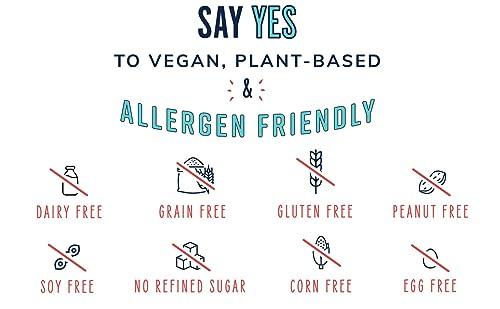 The YES Bar The YES Bar Dark Chocolate Chip Plant Based Protein, Decadent Snack Bar Vegan, Paleo, Gluten Free, Dairy Free, Low Sugar, Healthy Snack, Breakfast, Low Carb, Keto Friendly (24 Count)