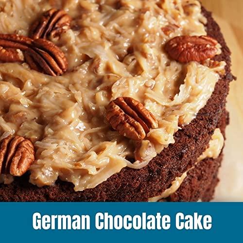 Door County Coffee & Tea Co. Door County Coffee German Chocolate Cake Flavored Coffee Whole Bean | 10 oz Bag | Flavored Whole Bean Coffee Medium Roast | 100% Specialty Arabica Coffee | Flavored Gourmet Coffee | German Chocolate Cake