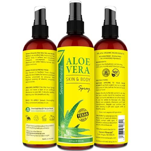 Seven Minerals Seven Minerals Organic Aloe Vera Spray & Sweet Almond Oil