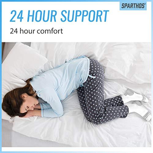 Sparthos Sparthos Compression Socks (20-30mmHg) - Knee High Sock for Sport, Running, Travel, Medical Support, Pregnancy, Nursing - Calf Long Athletic Compressions Gear Sleeve - for Men and Women (White-SM)