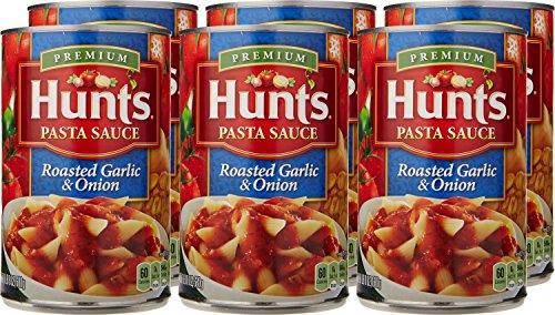Hunt's Hunt's, Pasta Sauce, Roasted Garlic & Onion, 24oz Can (Pack of 6)
