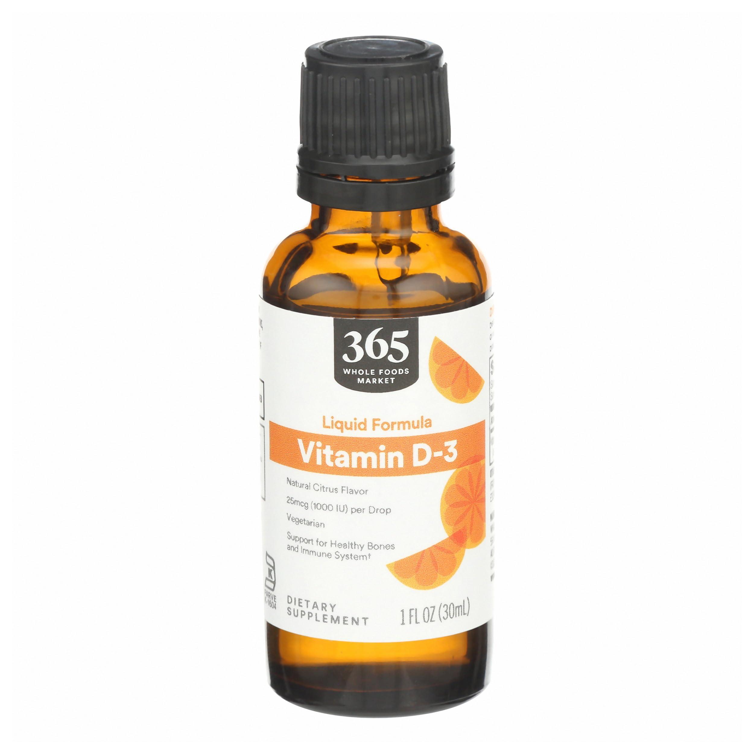 365 by Whole Foods Market 365 by Whole Foods Market, Vitamin D3 Citrus, 1 Fl Oz