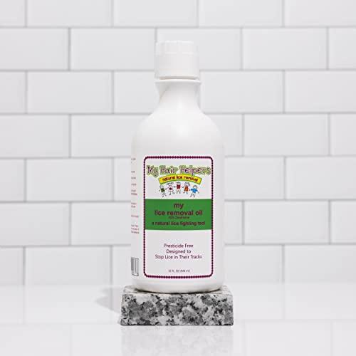 MY HAIR HELPERS NATURAL LICE REMOVAL My Hair Helpers Dimethicone Oil for Head Lice | Kid-Safe | Addresses Louse and Nits, 32 fl Ounces | for 3-5 People