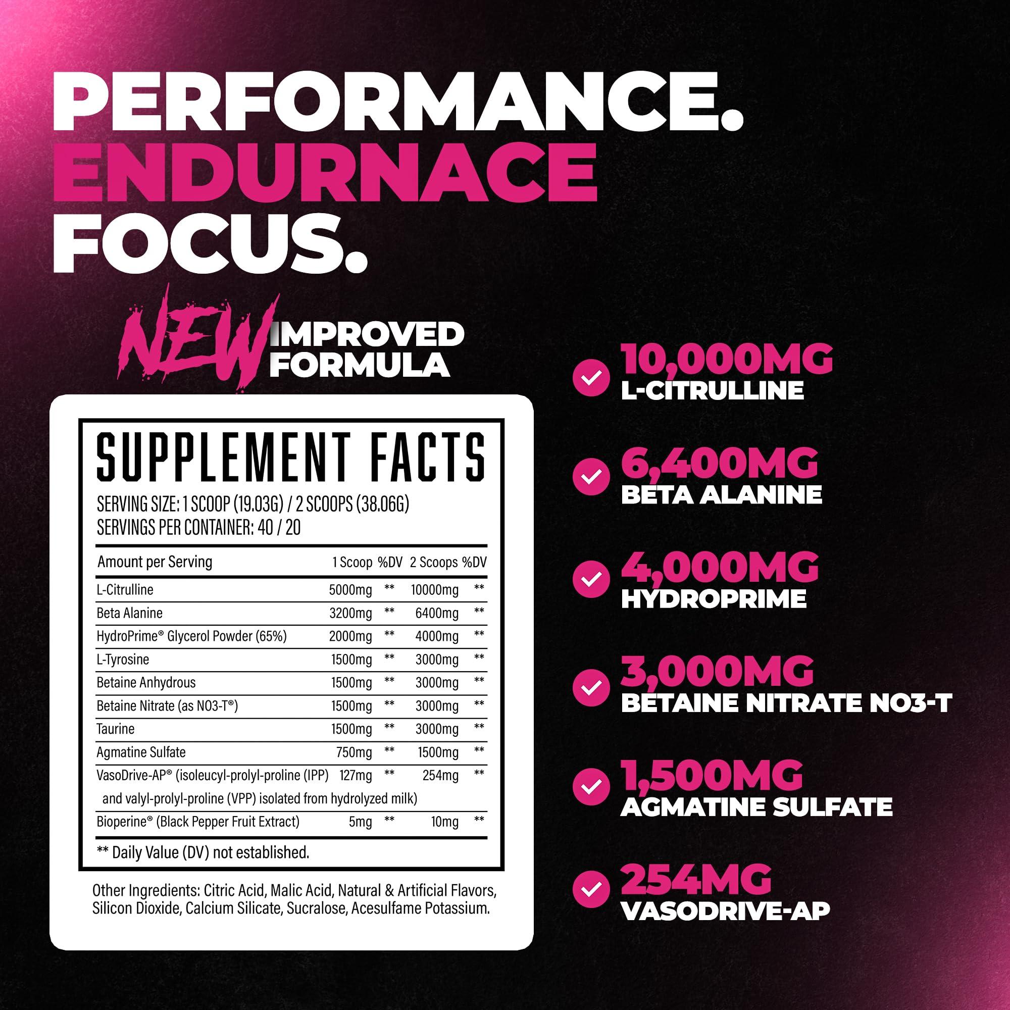 Huge Supplements Huge Supplements Pump Serum, Stim Free Pre Workout and Nitric Oxide Booster to Enhance Focus, Pumps, Fulness with No Caffeine, L-Citrulline, GlycerPump, L-Tyrosine, Nitrosigine (Cherry Berry)