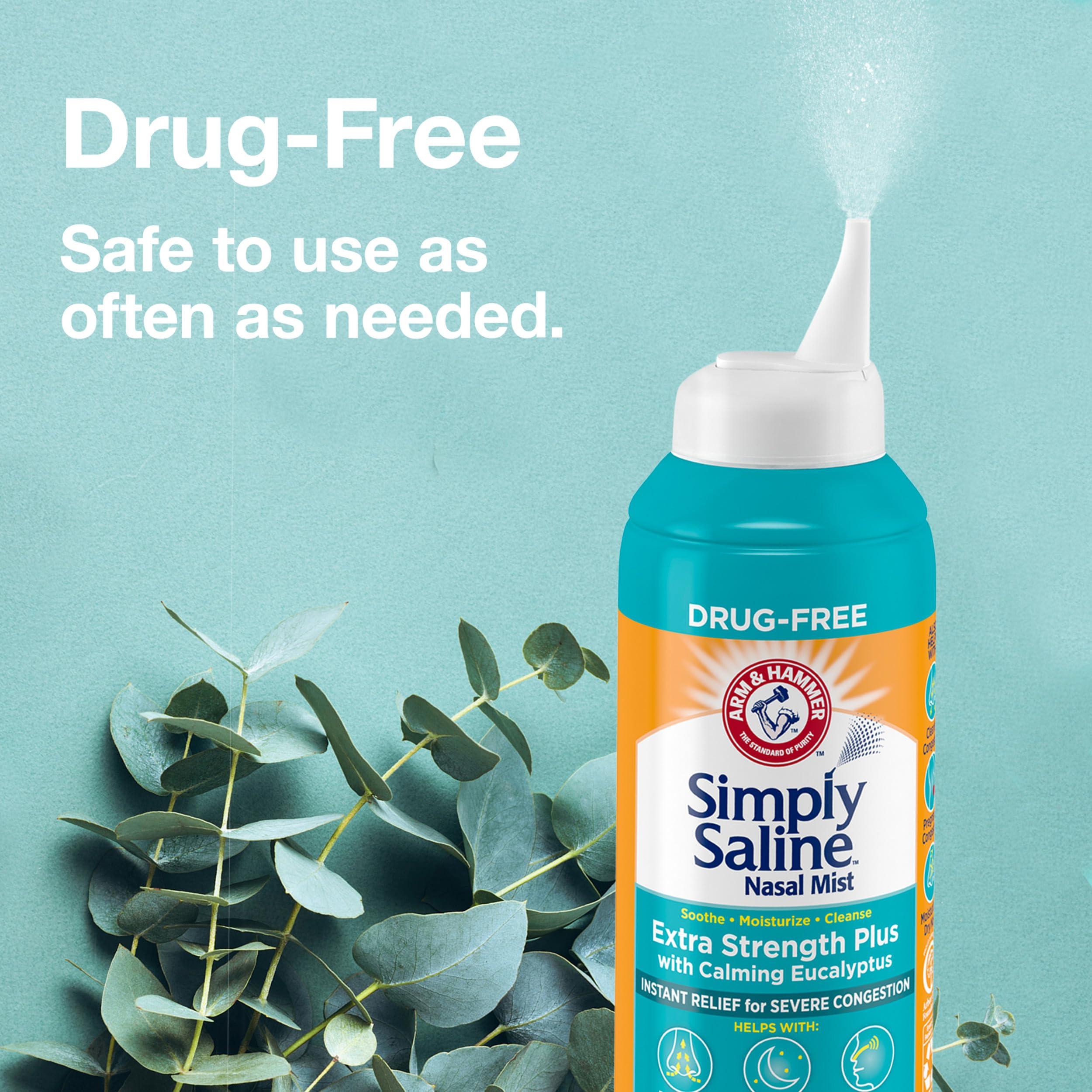 Simply Saline Arm & Hammer Simply Saline Adult Nasal Mist Extra Strength Plus w/Eucalyptus