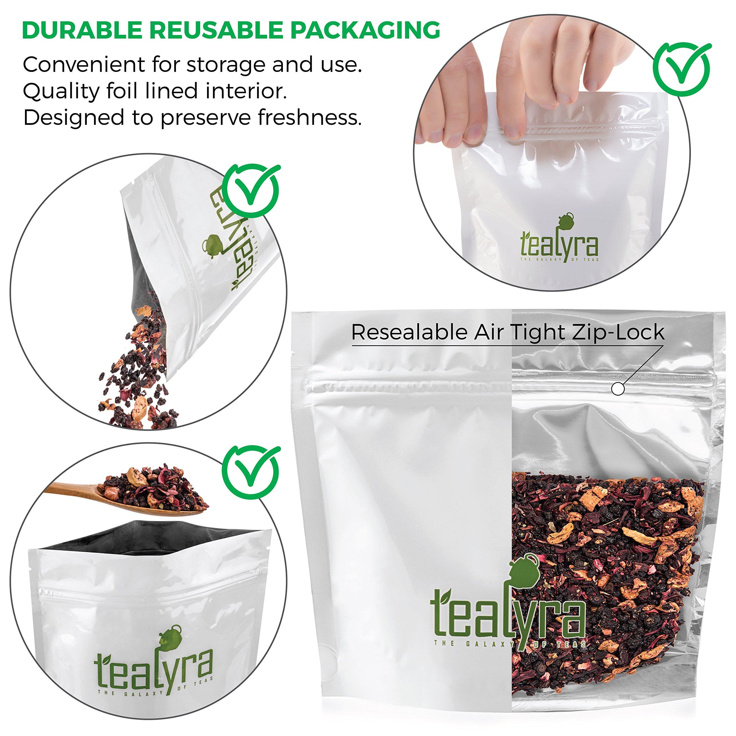 Tealyra Tealyra - Grandma's Garden Berry - Fruit Tea Blend - Hibiscus and Berries Based Herbal Loose Leaf Tea - Vitamines Rich - Caffeine-Free - Hot and Iced Tea - 220g (8-ounce)