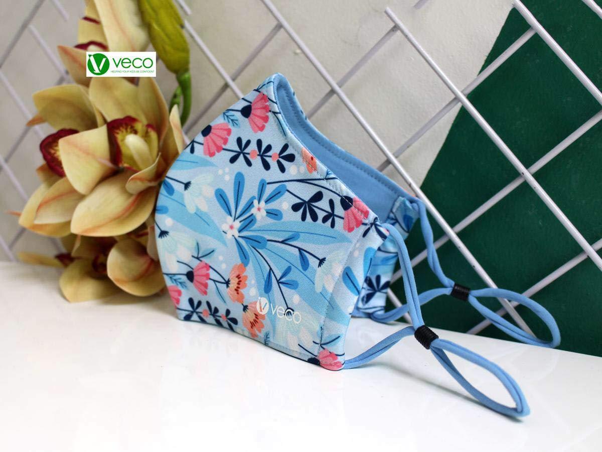 VECO VECO Fabric Face Mask - Pack of 5 (Adult, Combo 4)