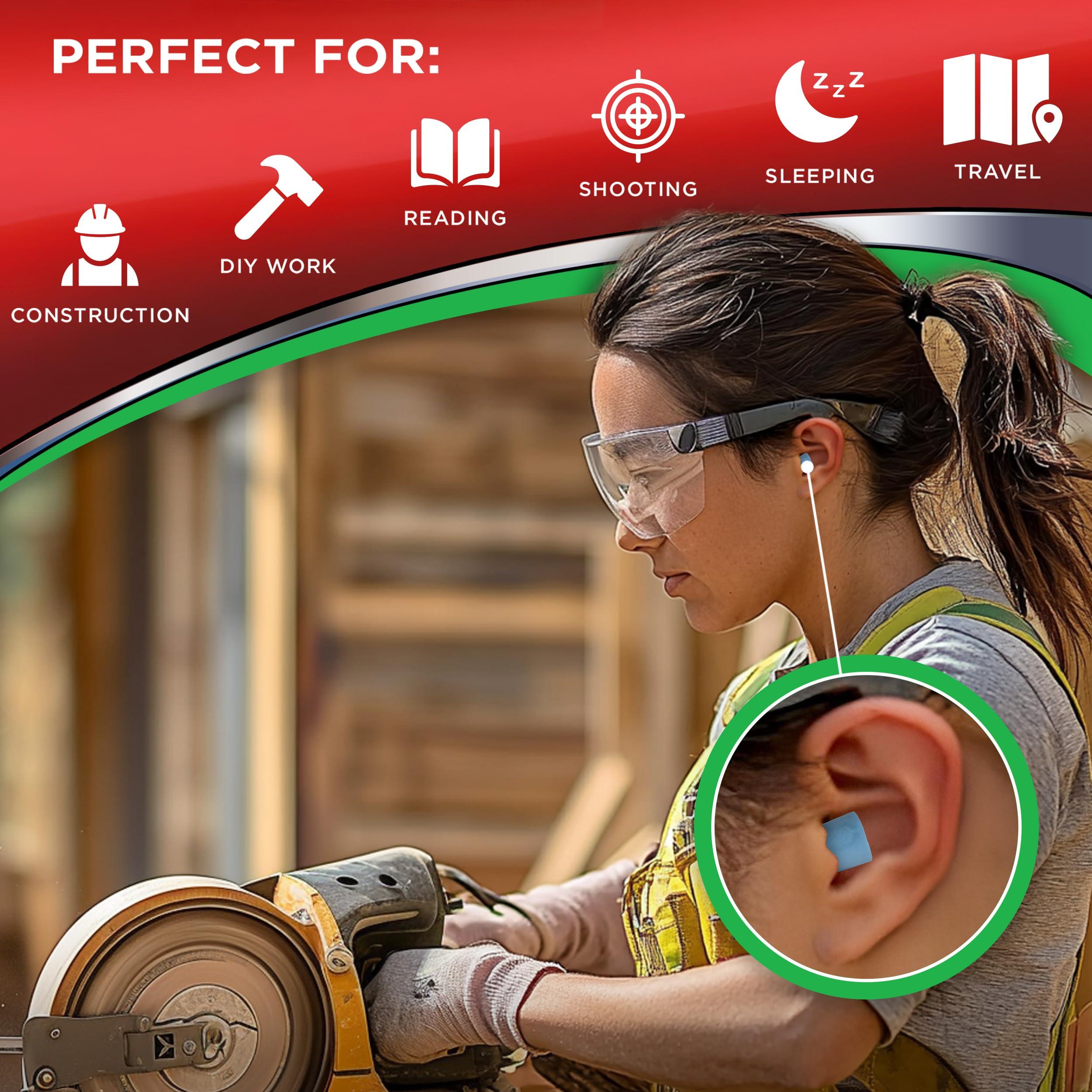 Hearos HEAROS Xtreme Protection Foam Ear Plugs, 33dB NRR 33, 200 Pairs (Blue)