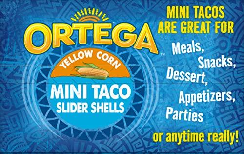 Ortega Ortega Mini Taco Slider Shells, Yellow Corn, 4.4 Ounce, 18 Shells (Pack of 2)