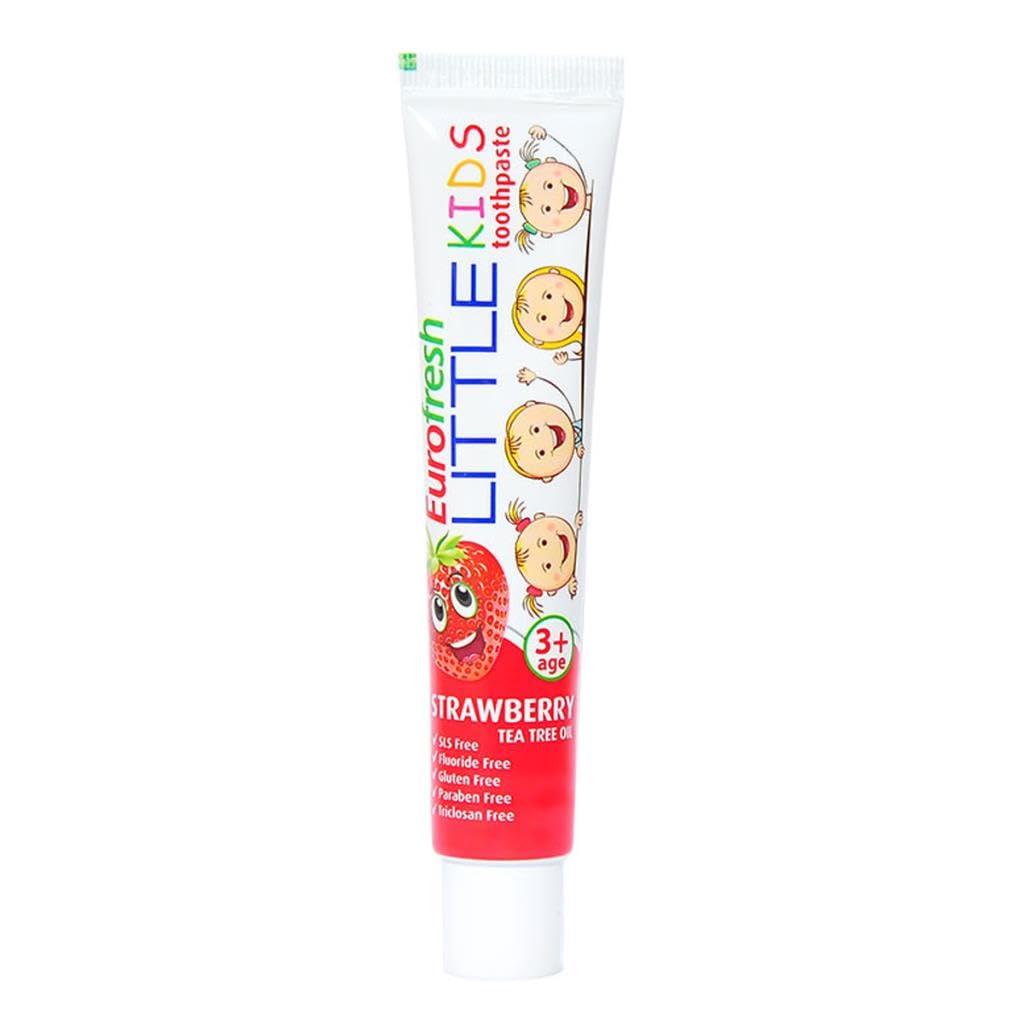 FARMASi Farmasi Eurofresh Little Kids for 3+Age Children Strawberry and Tea Tree Oil Gluten , Flouride , SLS ,Paraben , Triclosan Free Toothpaste 50 g 1.76 oz.