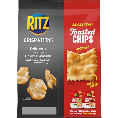 Ritz Ritz Crisp and Thins Cream Cheese and Onion Chips, 7.1 Oz