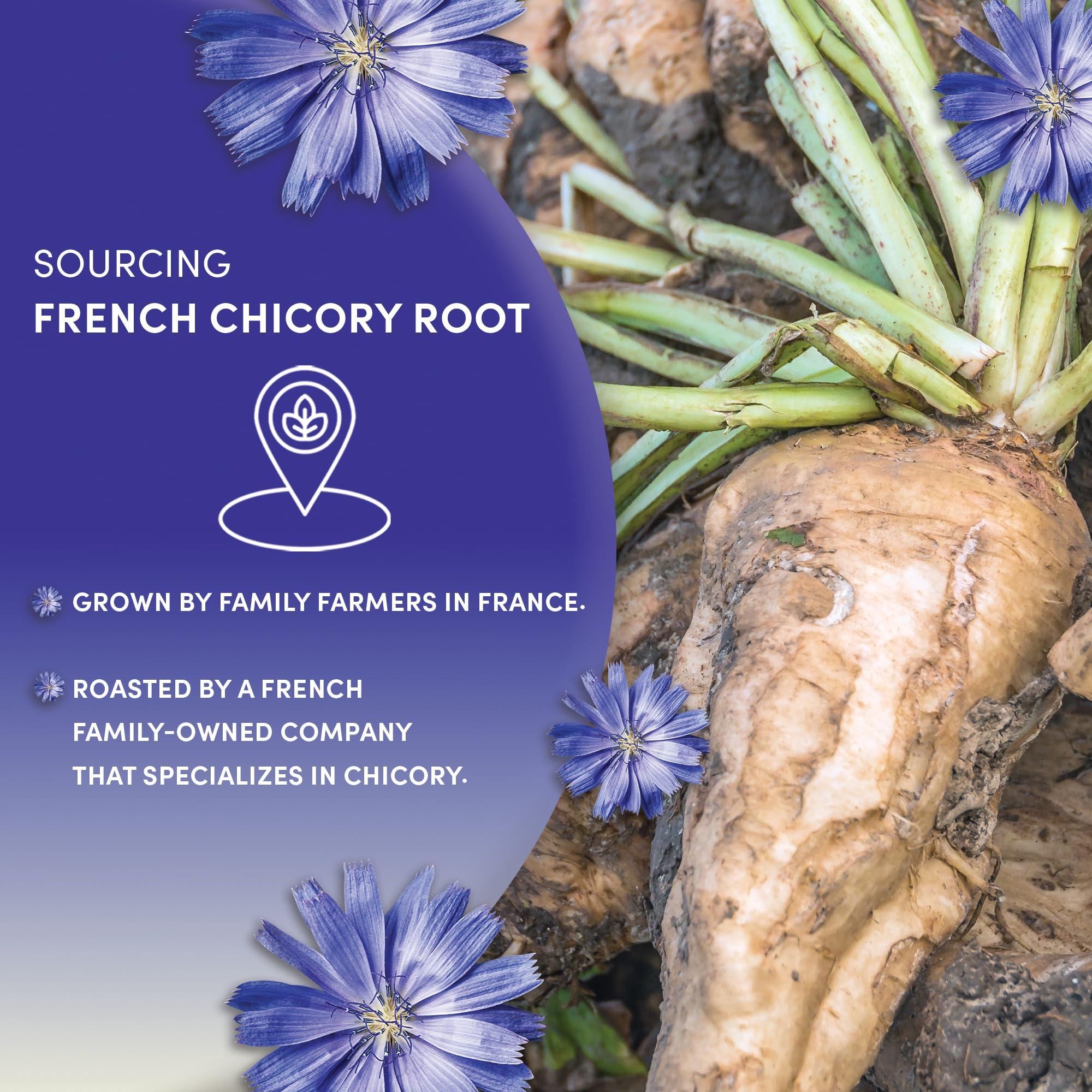 Worldwide Botanicals Worldwide Botanicals French Chicory Root, 1 Pound - Brew Like Coffee, Blend Roasted Chicory Root With Coffee, Prebiotic, Acid Free, Caffeine Free, Kosher