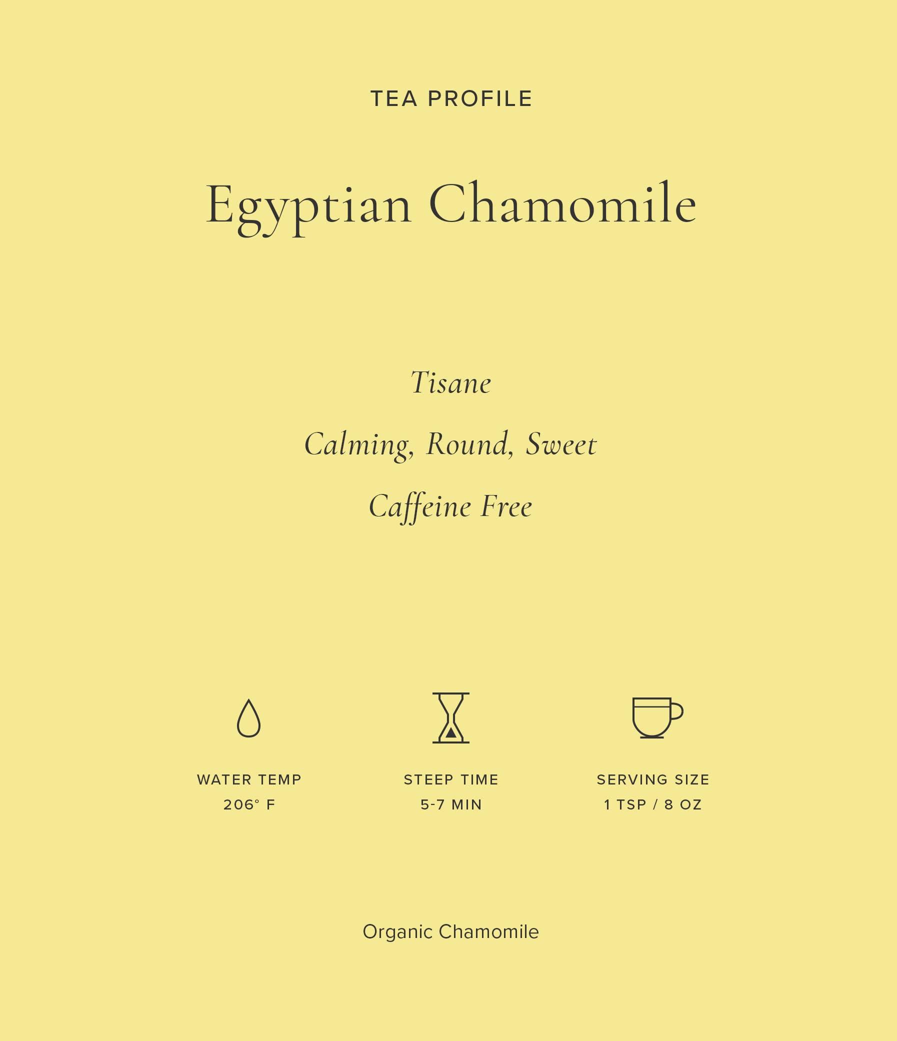 Art of Tea Art of Tea | Organic Egyptian Chamomile Tea Bags (Naturally Caffeine Free) | 12 Count Sampler Box