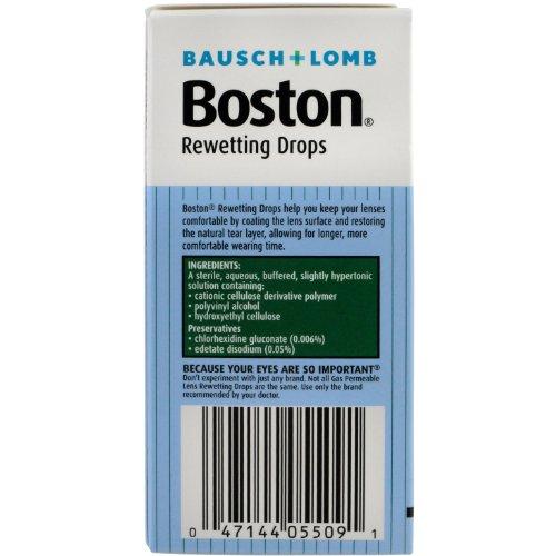 Bausch & Lomb Bausch+Lomb Rewetting Drops for Rigid Gas Permeable Contact Lenses, 1/3-Ounce Bottles (Pack of 3)