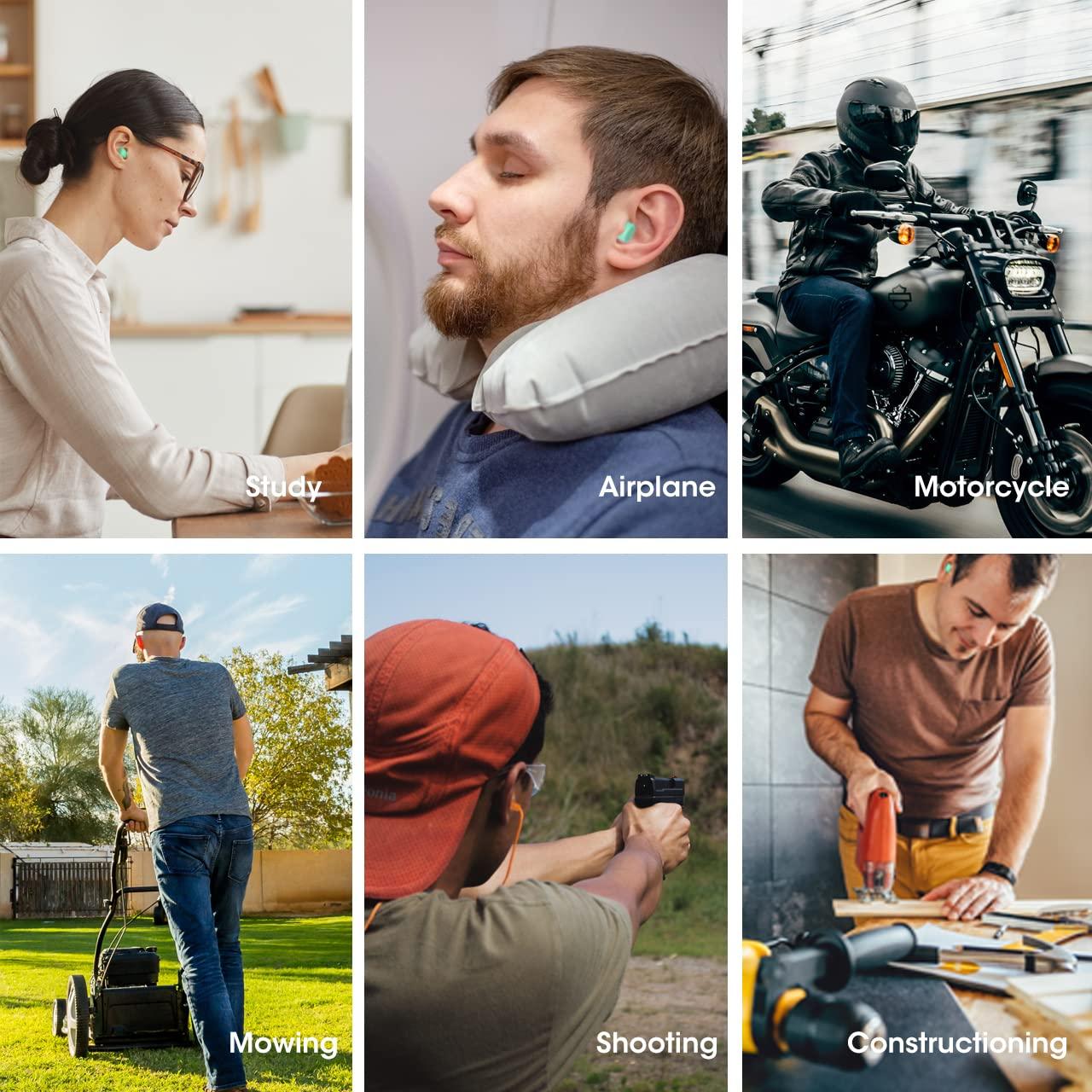 Onhear Ultra Soft Ear Plug for Sleeping, 120 PCs High Noise Cancelling Earplug with Aluminum Case, Industrial-Grade Hearing Protection Earplug for Snoring/Working/Studying/Side Sleeper, Slow Rebound