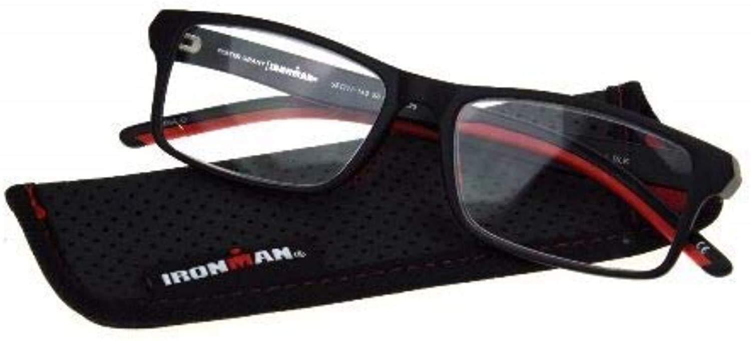 Foster Grant Foster Grant Ironman Men's Reading Glasses Red Black +3.00