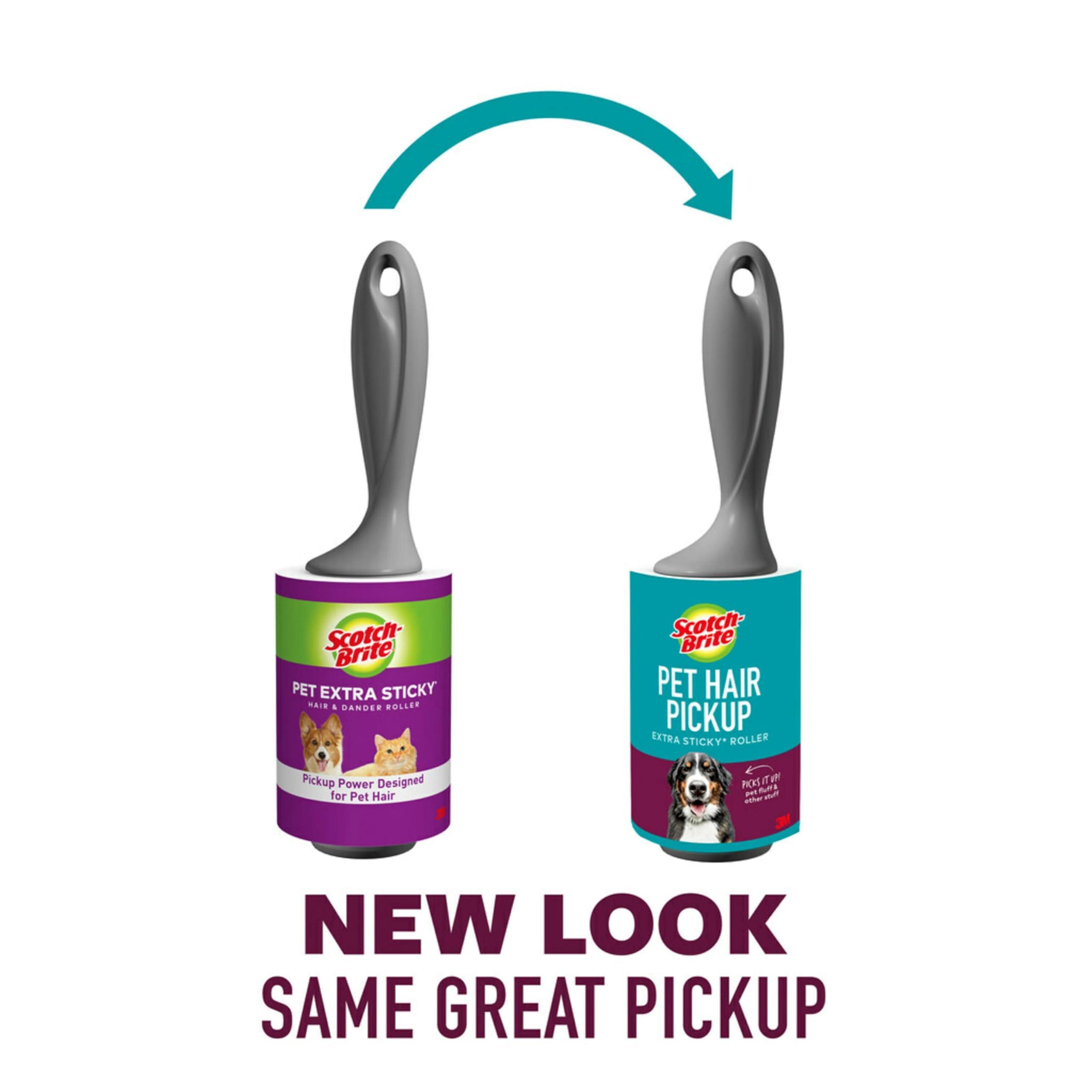 Scotch-Brite Scotch-Brite Pet Hair Pickup Lint Roller, 1 Lint Roller, 70 Sheets Total, Lint Roller for Pet Hair Extra Sticky, Lint Remover, Lint Roller for Clothes, Pet Hair Removal