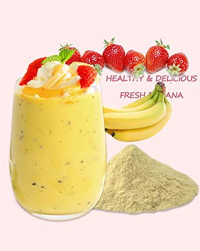 TUOTAI Nature Banana Fruit Powder,Freeze Dried Banana Powder, 4 Ounces, Banana Powder for Cake, Drinks and Baking Food