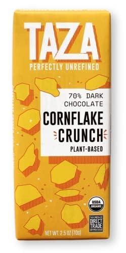 Taza Chocolate Taza Chocolate Organic Smooth & Crunchy 70% Dark Bar Variety Pack Bundle, 2.5 oz (4 count), Vegan