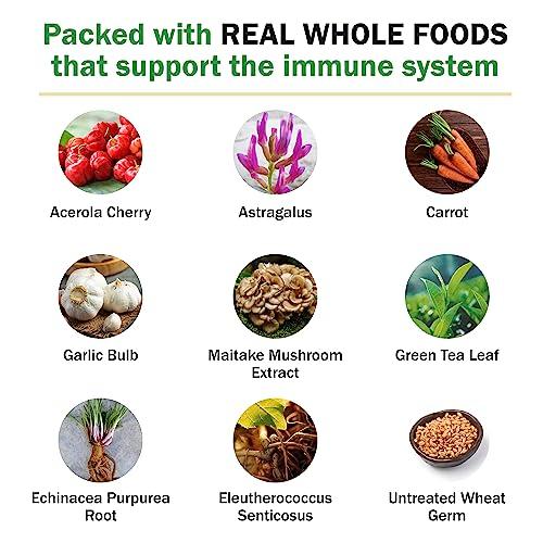 NutriPlex Formulas NutriPlex Immune Support Supplement 10 in 1 with Vitamins A B C D E, Carotenoids, Selenium, Antioxidants, Bioflavonoids, Amino Acids, Enzymes, Chlorophyll, Trace Minerals, Phytosterols – 100 Tablets