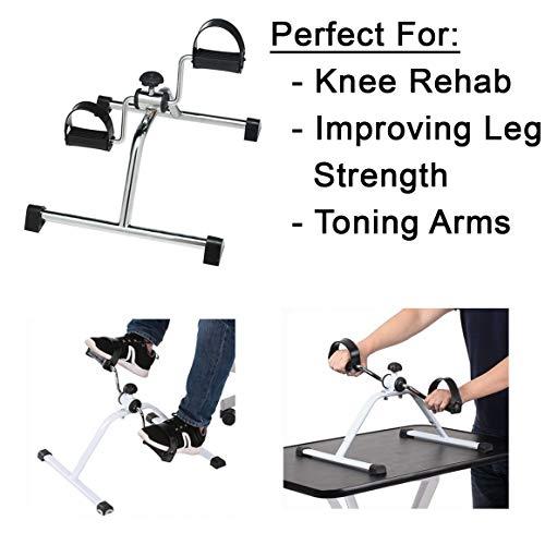 Carex Carex Under Desk Pedal Exerciser - Compact Exercise Equipment for Arms and Legs - Great for Elderly, Seniors, Disabled or Office Use