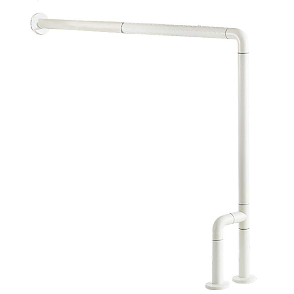 Lattice Grab Bar Wall to Floor Grab Rail, Curved Grab Bar for Toilet, Shower, or Bathtub, Secure Railing for Elderly & Handicapped, Bathroom Safety Rails