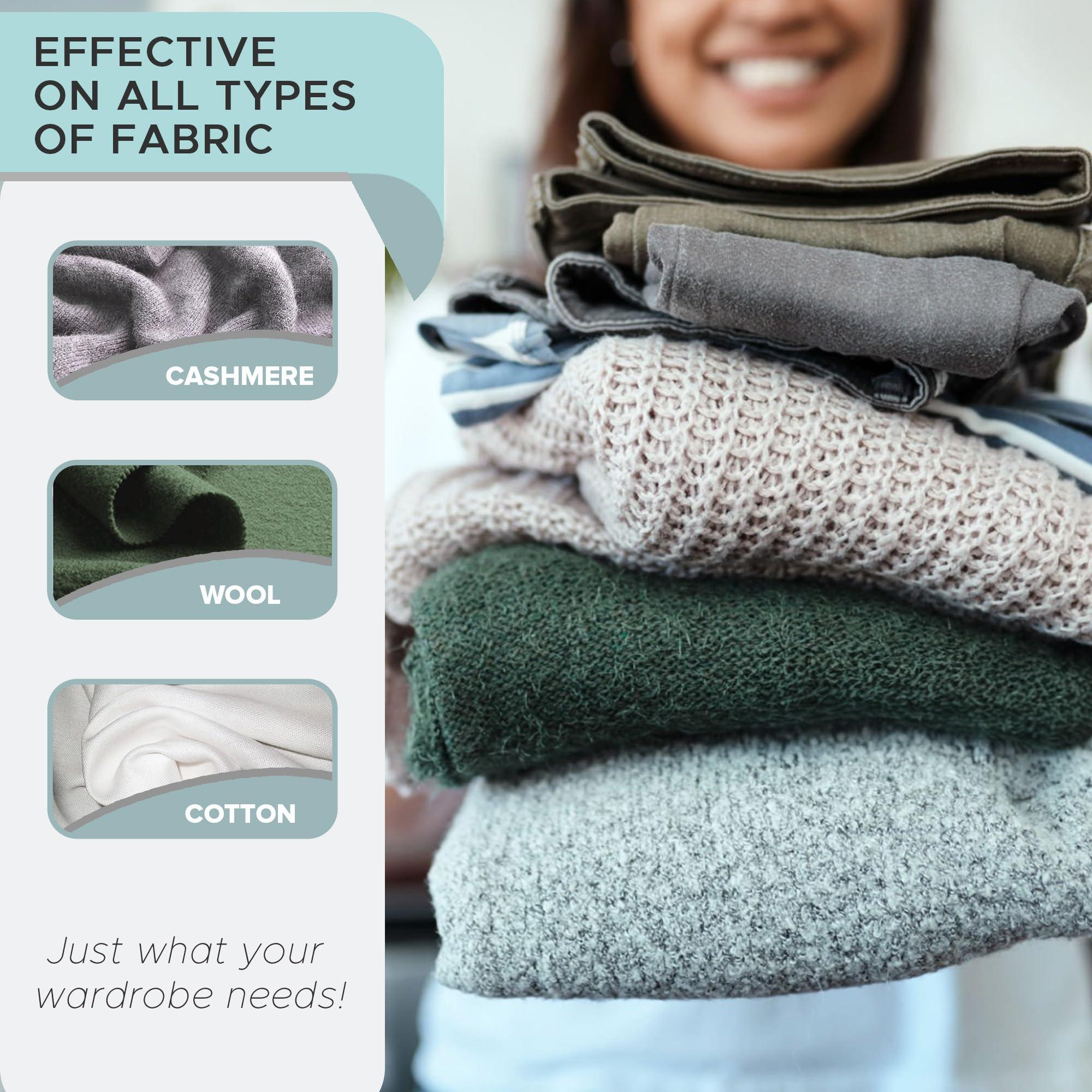 Steam and Go Steam & Go - Fabric Defuzzer, Rechargeable Fabric Shaver and Lint Remover, Portable Sweater Shavers to Remove Pilling, Fuzz, and Fluff, Lint Remover for Clothes and Beddings, Easy to Use Black