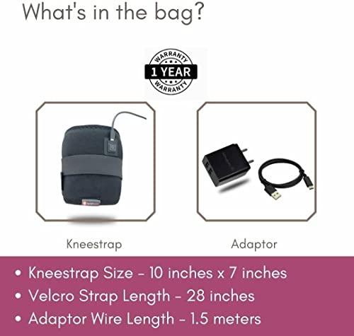 sainio sainio 3 in 1 Electric Heating Pad for Knee Pain Relief (Black) | Ideal for Knee, Elbow