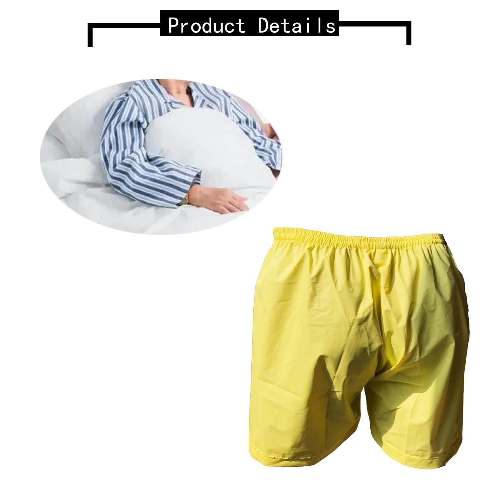 Generic Incontinence Boxer Shorts,Leak Resistant,Washable,Waterproof,Underwear Pants,Reusable,Yellow,1 Pack ( Size : X-Large )