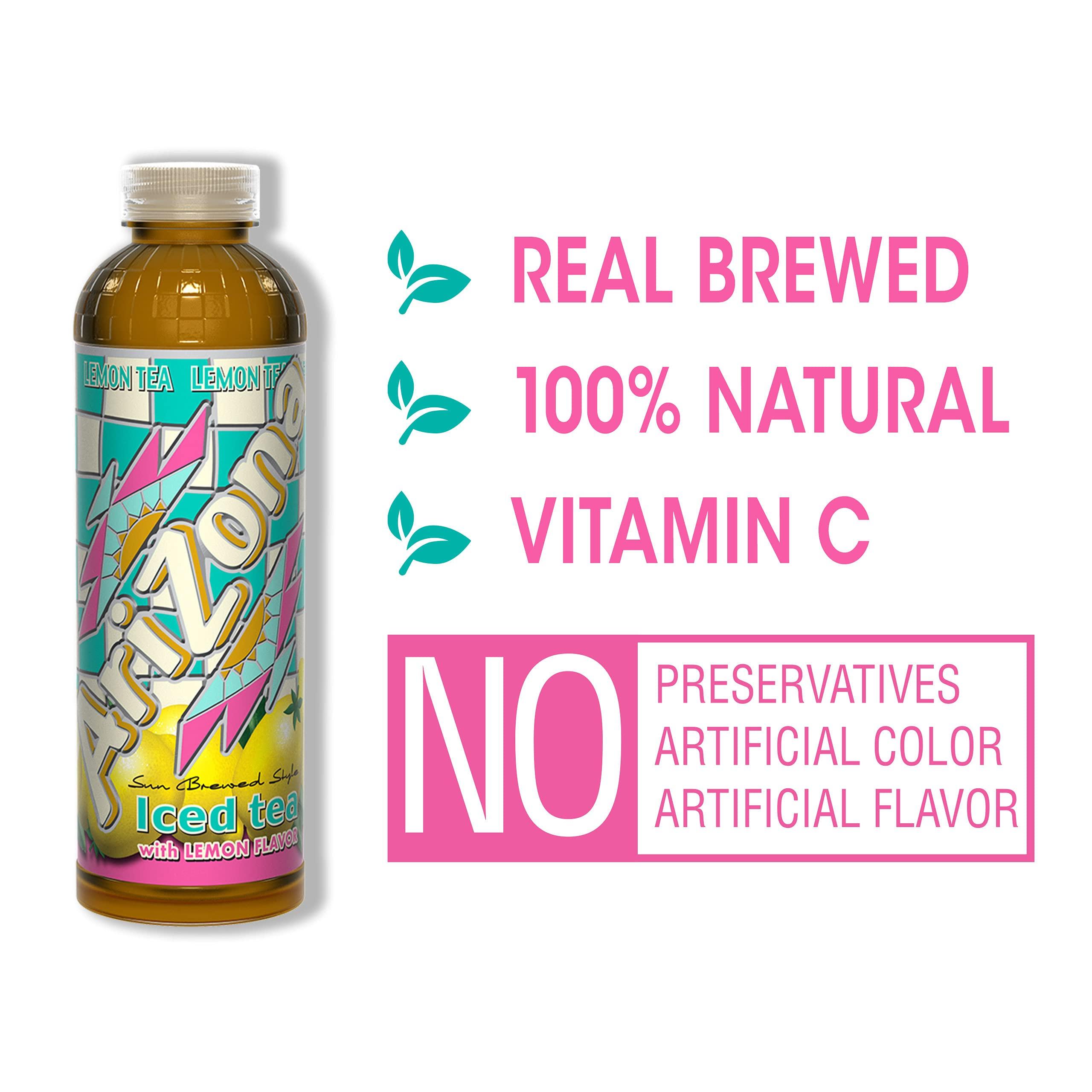 Arizona Arizona Lemon Tea, 20 Fl Oz, Pack of 24