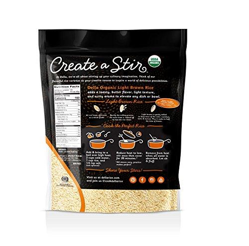 Della Della Organic Long Grain Brown Rice, 12 Pound