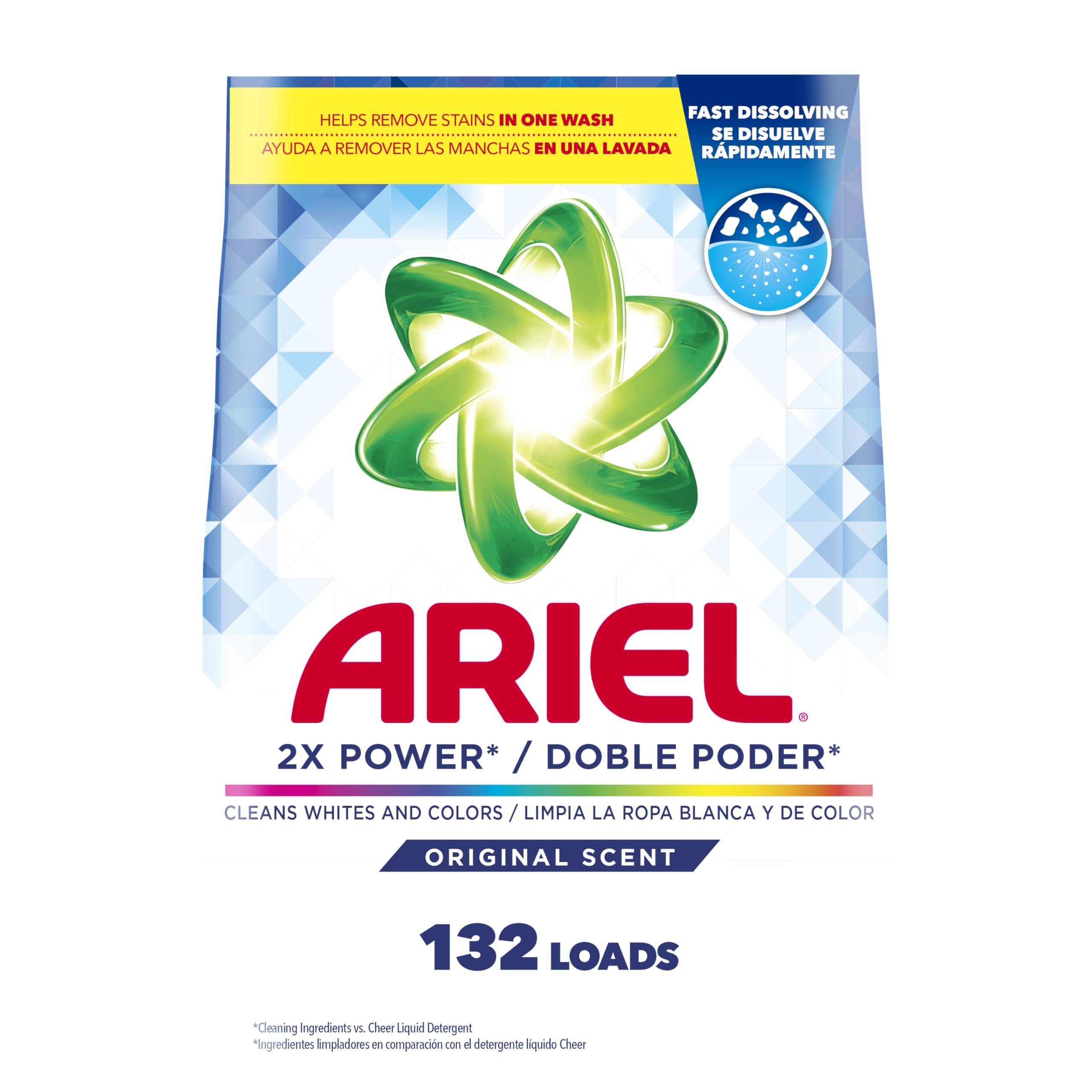 Ariel Ariel Powder Laundry Detergent, Original Scent, 211 ounces 132 Loads, 13.19 Pound (Pack of 1)