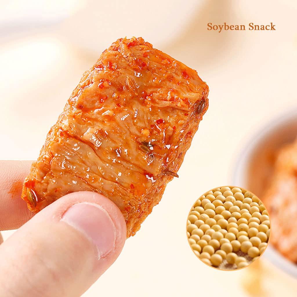 Mkostlich Mkostlich Bean Curd Spicy Snack, Tofu Snack, Spicy Dried Tofu, Spicy Tofu Chinese, Spicy Soybean Snack, Latiao, Chinese Snacks, 7.76oz, 1Pack