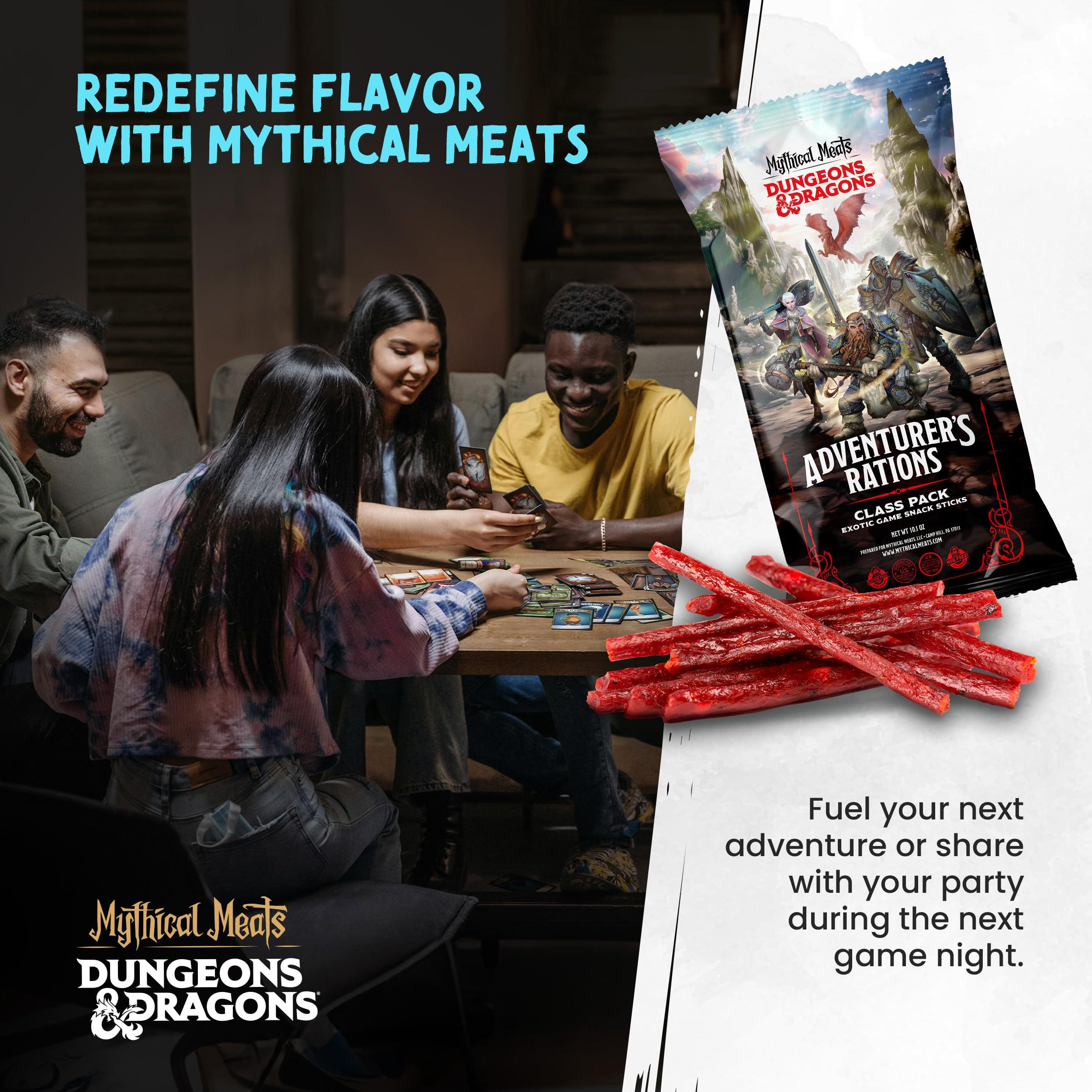 Mythical Meats Mythical Meats Dungeons & Dragons Jerky Stick Variety Pack - 12 Jerky Sticks - MSG Free