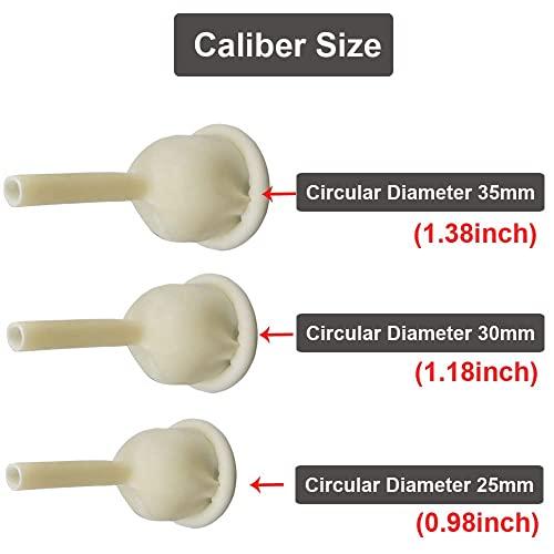 YEYSXSY Latex Condom Catheter External Self Sealing Set 10pcs Male Condom 1pcs 1000ml Urine Bag 1pcs 2000ml Drainage Bag(35mm/1.38inch)