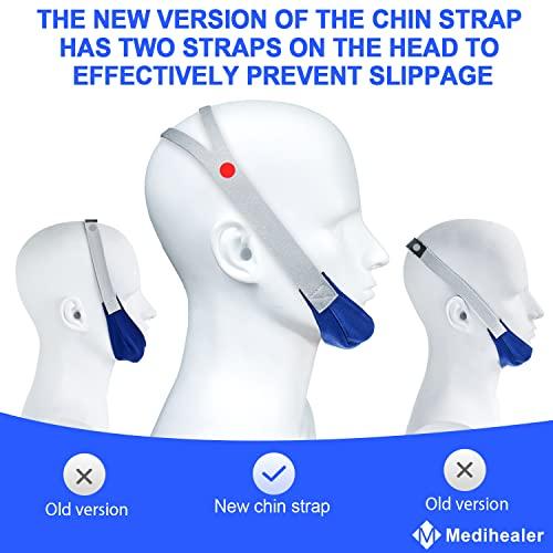 Medihealer 2 Packs Chin Straps for Users and Mouth Breathers - Anti Snoring Chin Strap for Men and Women,Chin Straps to Reduce Air Loss, Instant Mouth-Snoring Relief, Great Value Supplies by Medihealer.