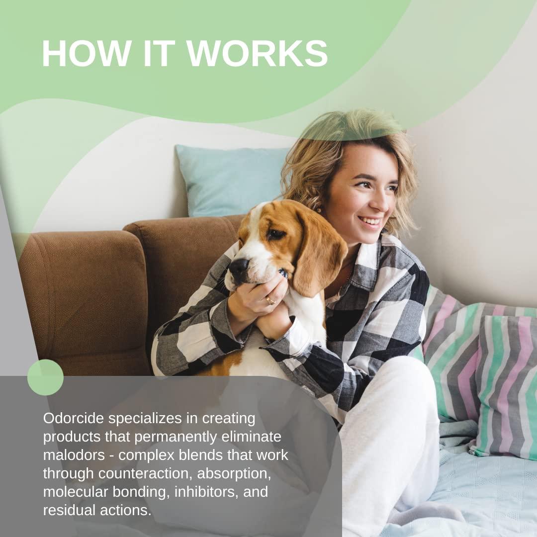 Odorcide Odorcide Odor Eliminator Concentrate: Odor Eliminator for Strong Odor on Carpets, Hardwood & More - Smoke, Sweat & Pet Odor Eliminator for Home w/Non-Enzymatic Formula - Fresh Scent - 16 oz