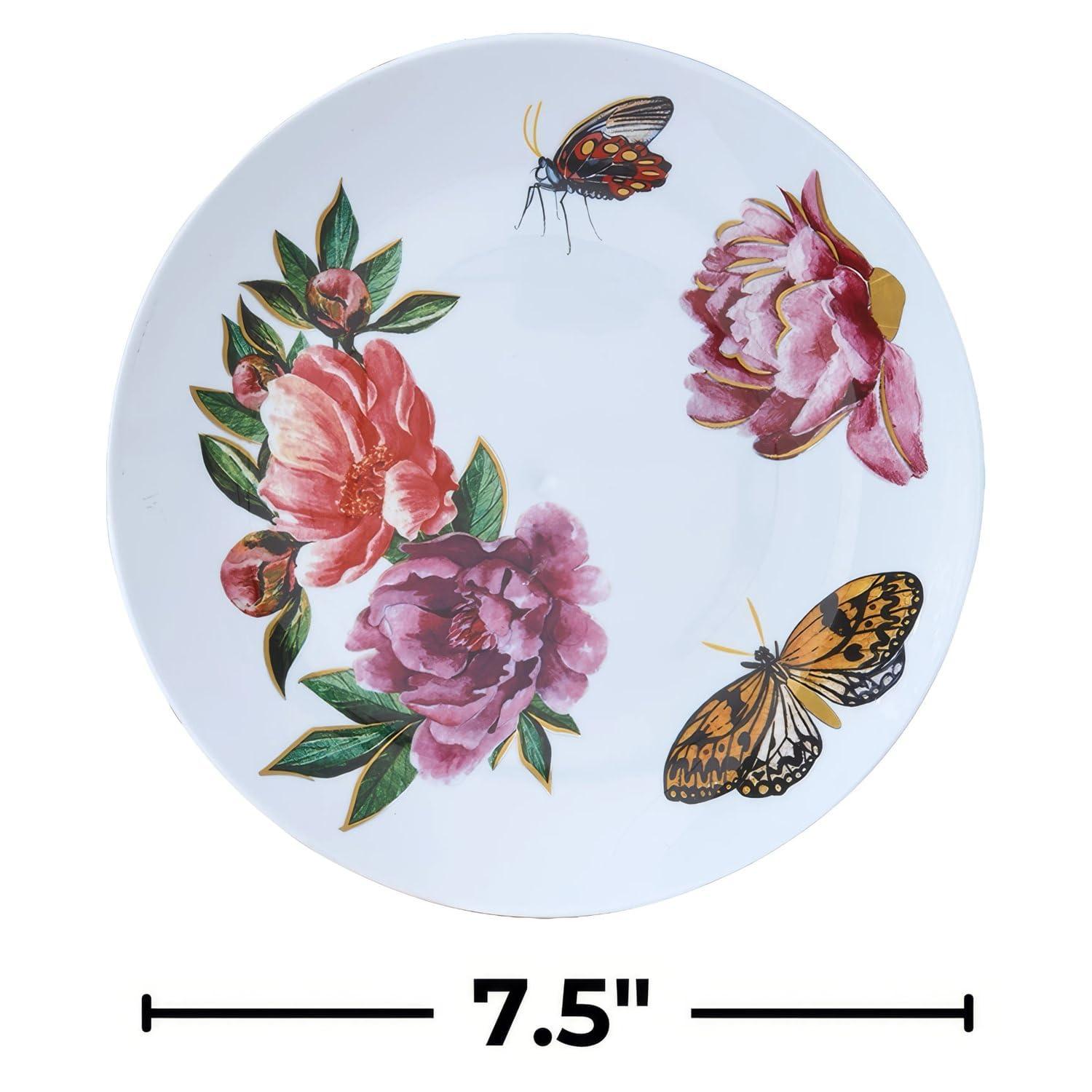 Silver Spoons Silver Spoons Plastic Party Dessert Plates | 20 PC – 7.5, Deep Pink (2082)