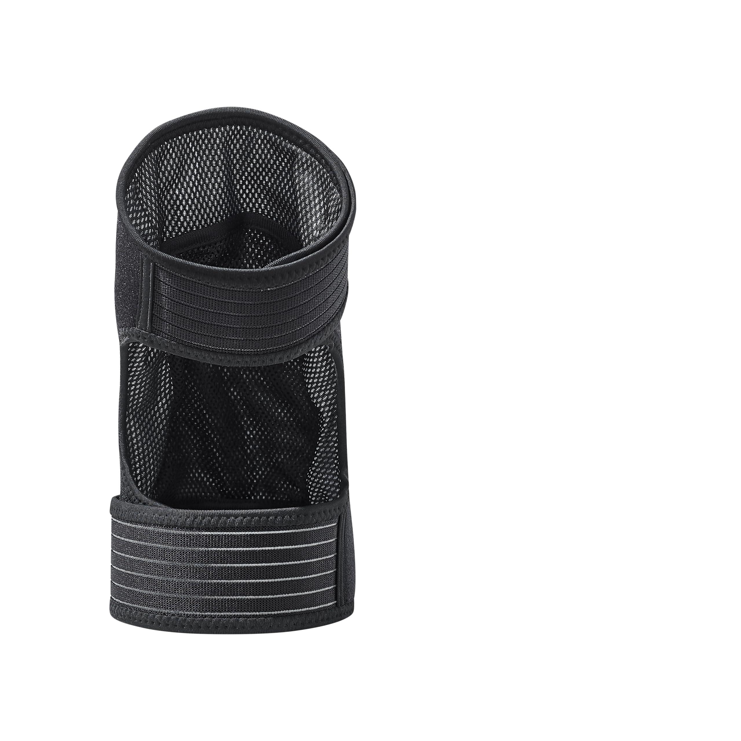 Gravity Gravity Heated Knee Brace for Women & Men (Black) - Portable Targeted Heat Therapy Knee Wrap Supports Relief for Pain & Discomfort - Knee Strap with Adjustable Compression & Multiple Heat Settings