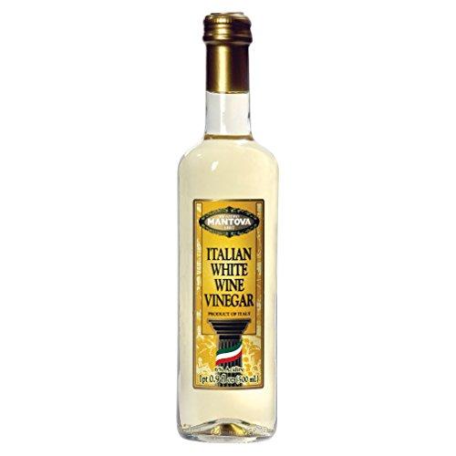 Mantova Mantova Italian White Wine Vinegar 17 oz (Pack of 2). Made with traditional methods and aged in fine wood casks, it retains the flavor of the wine, accented by the crisp character of the vinegar.