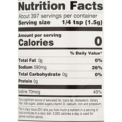 Hain Hain Pure Foods Iodized Sea Salt, 21 Oz