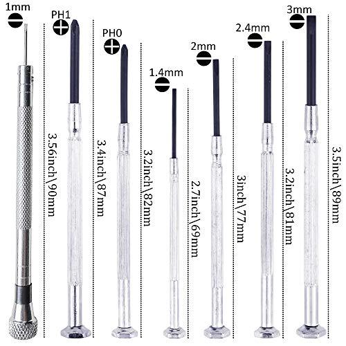 JANYUN Upgrade Version Eyeglass Repair Kit,1500 Pcs More Complete Glasses Screws Kit and Nose Pads with 6 Pcs Screwdrivers and 3 Pcs Tools for Glasses, Eyeglasses and Sunglasses Repair