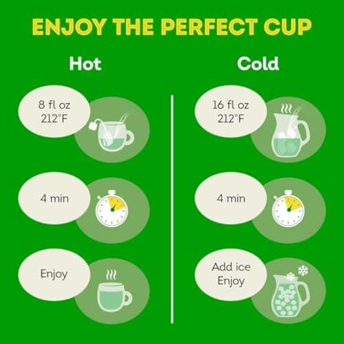 Lipton Lipton Decaf Green Tea Bags, Unsweetened Teabags for Hot or Iced Tea with Caffeine and Flavonoids, 240 Total Bags (40ct - Pack of 6)