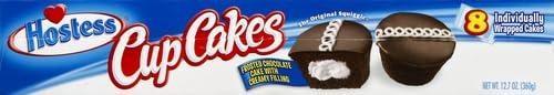 Hostess Hostess Brands Hostess Cup Cake Multi Pack, Choc,8 Count (Pack of 1)-1.59 Oz Cakes, 12.7 Oz, (197038)
