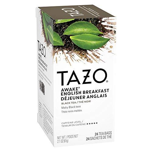 TAZO TAZO Awake English Breakfast Enveloped Hot Tea Bags Non GMO, 24 count, Pack of 6