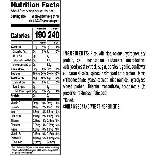 Quaker Rice-A-Roni Long grain & wild rice with herbs, 4.3 Ounce Pack of 12